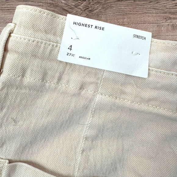 NWT’s American Eagle Highest Rise khaki denim skirt size 4 - Picture 4 of 9